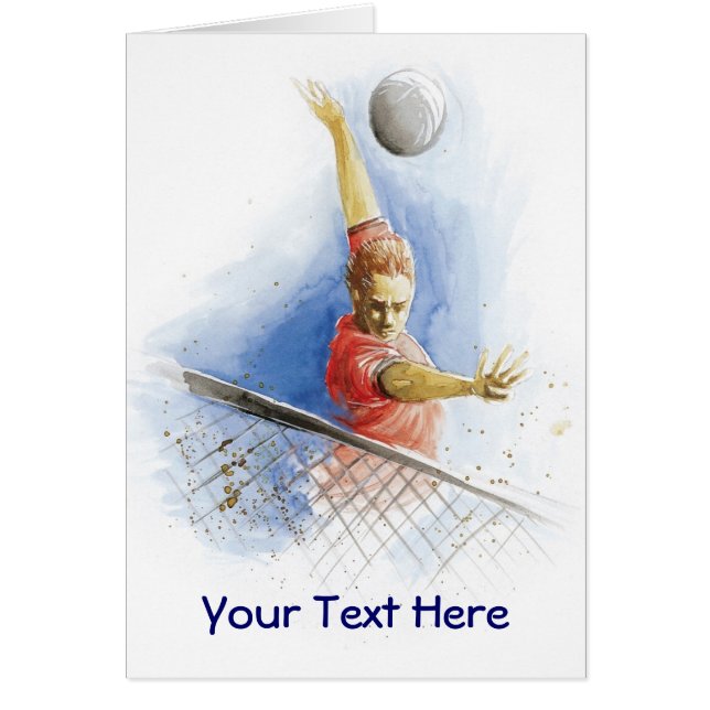 Cartão Saque do voleibol (Frente)