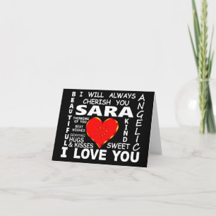Cartão Sara Eu Te Amo
