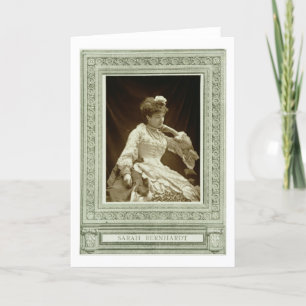 Cartão Sarah Bernhardt (1844-1923), from 'Galerie Contemp