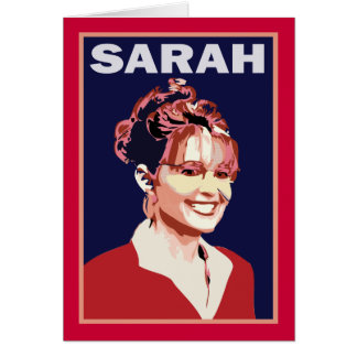 Cartão Sarah Palin - vice-presidente 2008