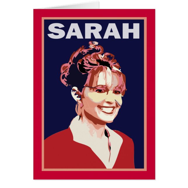 Cartão Sarah Palin - vice-presidente 2008 (Frente)