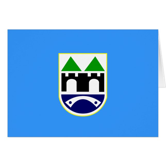 Cartão Sarajevo Flag (Frente Horizontal)