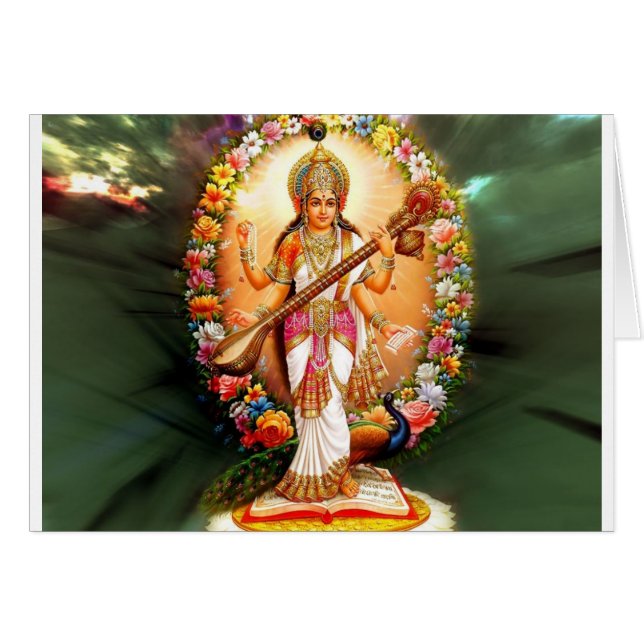 Cartão Saraswati (Frente Horizontal)