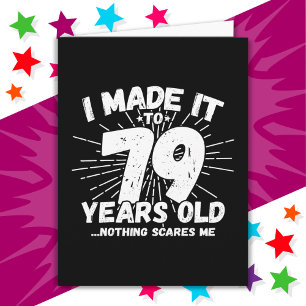 Cartão Sarcastic Meme 79 Anos Engraçado 79 Aniversário