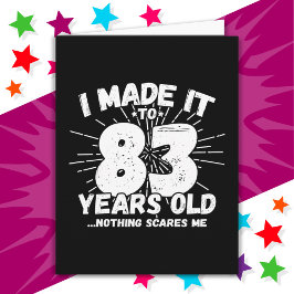 Cartão Sarcástico de 83 anos Meme Engraçado 83º aniversár