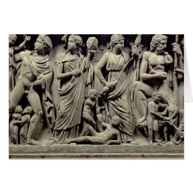 Cartão Sarcófago com o alivio que descreve o PROMETHEUS e (Frente Horizontal)