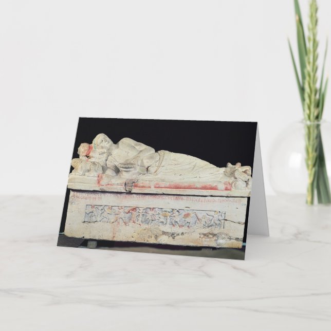 Cartão Sarcófago, Etruscan (Frente)