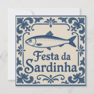 Cartão Sardinha portuguesa -