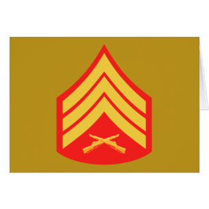 Cartão Sargento E-5 do USMC Sgt