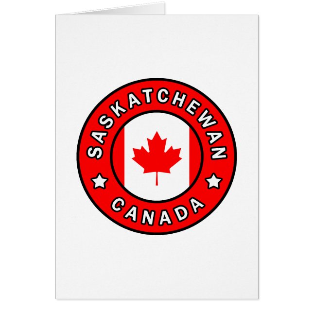 Cartão Saskatchewan Canadá (Frente)