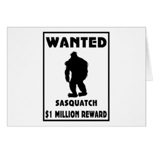 Cartão Sasquatch quis o poster
