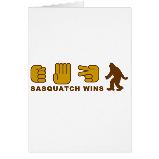 Cartão Sasquatch vence (Frente)