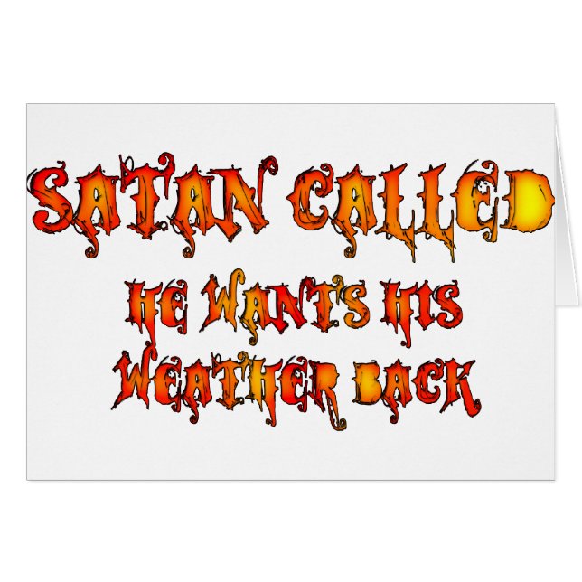 Cartão Satã Chamada Wave de Calor 2011 (Frente Horizontal)