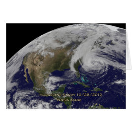 Cartão Satélite do furacão Sandy