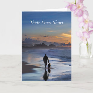 Cartão Satisfação por perda de cães Condolências por anda