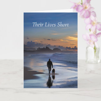 Cartão Satisfação por perda de cães Condolências por anda