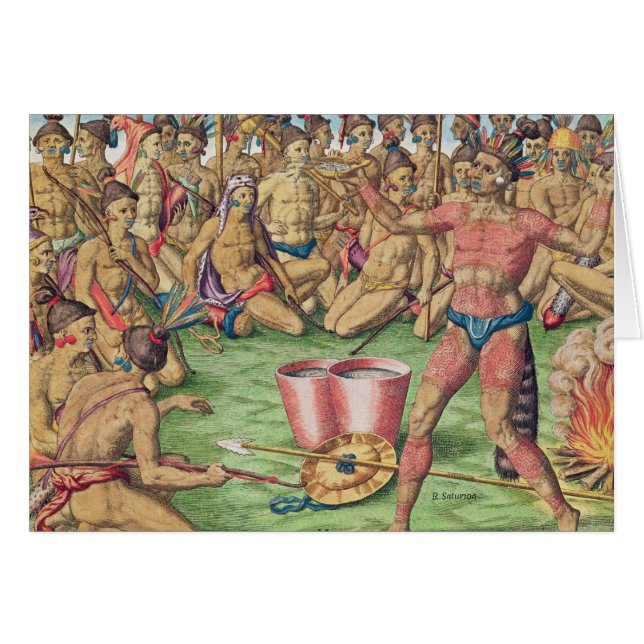 Cartão Satoutiona prepara-se para a batalha (Frente Horizontal)