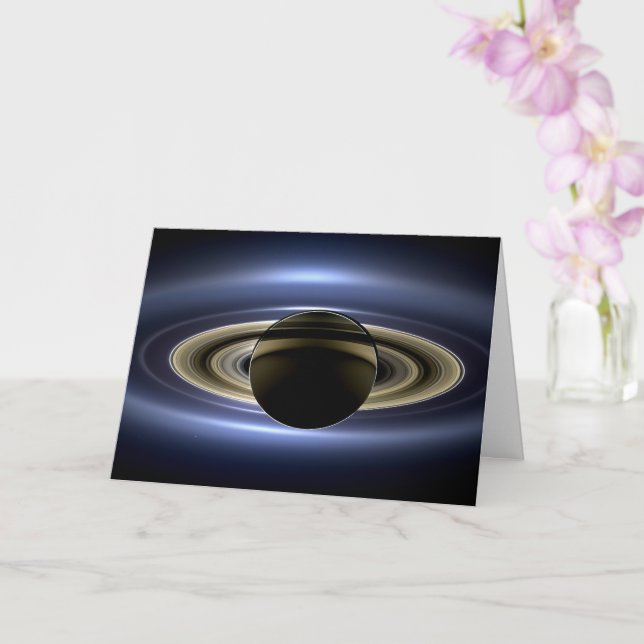 Cartão Saturno Eclipsou o Sol a partir do Orbitador Cassi (Orquídea)