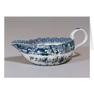 Cartão Sauceboat de Derby, c.1765