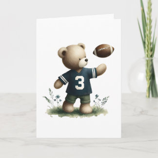 Cartão Saudação ao Vazio do jogador de futebol do Teddy B