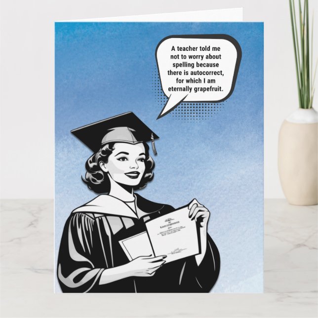 Cartão Saudação Autocorreta (Frente)