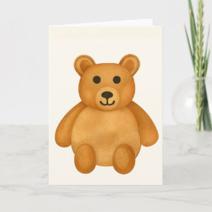 Cartão Saudação Clássica do Urso de Teddy