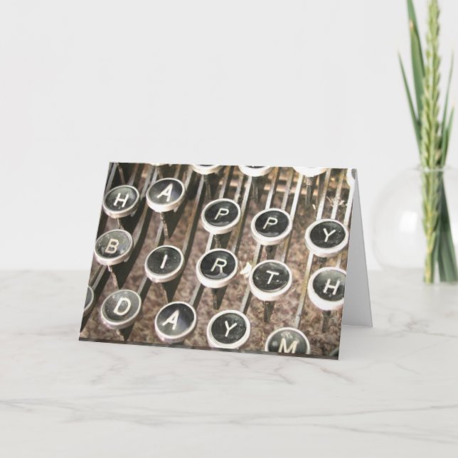 Cartão Saudação de Aniversário da Máquina (Frente)