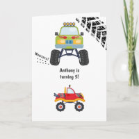 Saudação de Aniversário de Caminhão Monstro
