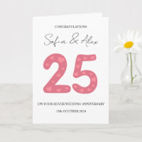 Saudação de aniversário de casamento da Floral 25