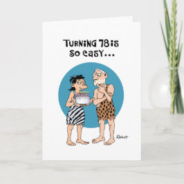 Cartão Saudação de Aniversário do 78º Aniversário