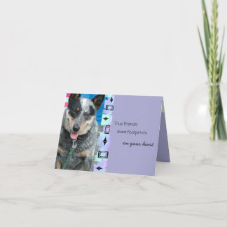 Cartão Saudação de Aniversário do Cachorro Australiano