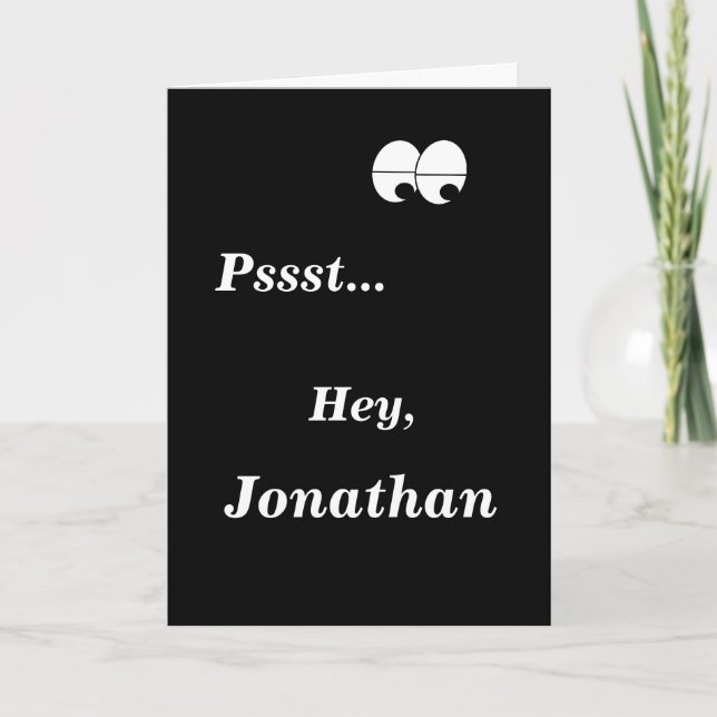 Cartão Saudação de Aniversário Engraçado do Partido Surpr (Frente)