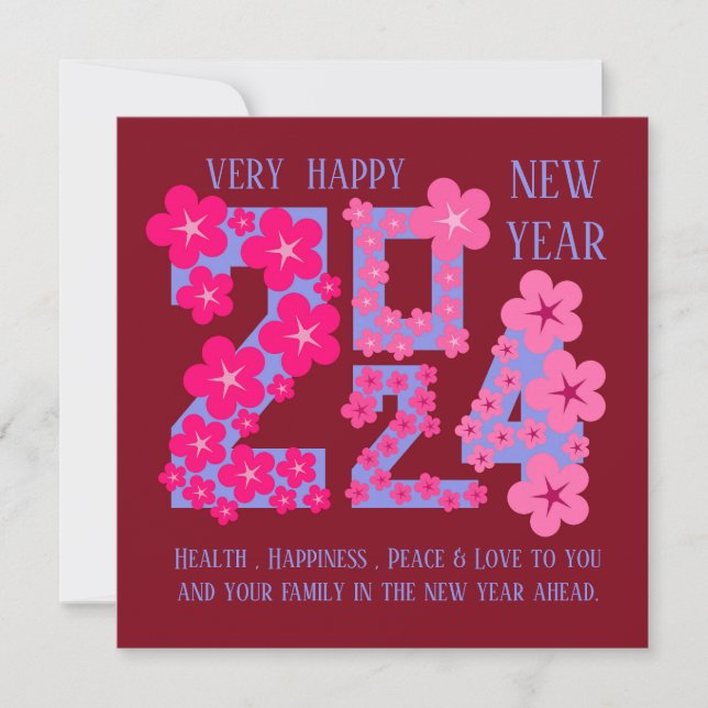 CARTÃO SAUDAÇÃO DE ANO NOVO 2024 PARA QUALQUER PESSOA (Frente)