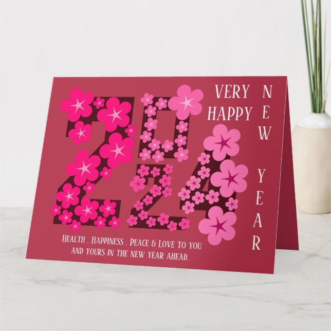 CARTÃO SAUDAÇÃO DE ANO NOVO DE 2024 DA IRMÃ (Frente)