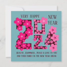 CARTÃO SAUDAÇÃO DE ANO NOVO DE 2024 PARA QUALQUER UM