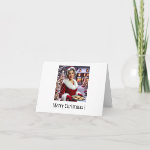 Cartão Saudação de Biscoito de Natal