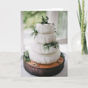 Cartão Saudação de Casamento de Estilo de Vida Simples do