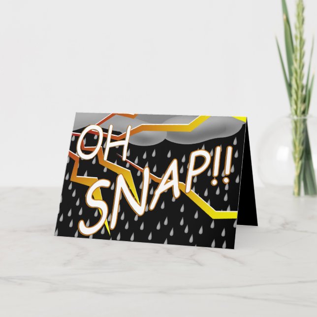 Cartão Saudação de Evento Cancelado no Clima Incorreto (Frente)