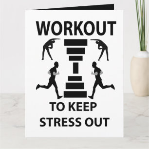 Cartão Saudação de Exercício de Fitness