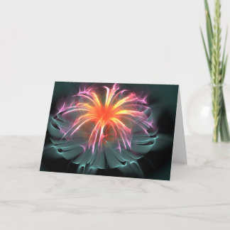 Cartão Saudação de Flor (Dentro de Vazio)