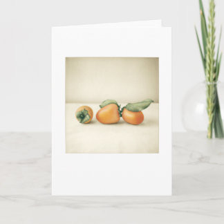 Cartão Saudação de Hachiya Persimmon