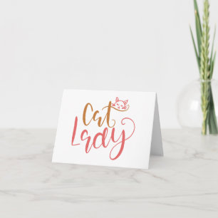 Cartão Saudação de Lady Vazio