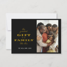 Cartão Saudação de Natal para a maior família dotada