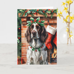 Cartão Saudação de Natal para o Cachorro Irlandês