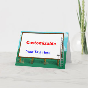 Cartão Saudação de Outdoor - Personalizável