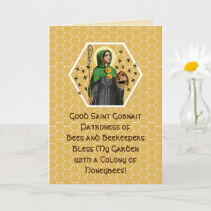 Cartão Saudação de St. Gobnait de Ballyvourney (SAE 003)