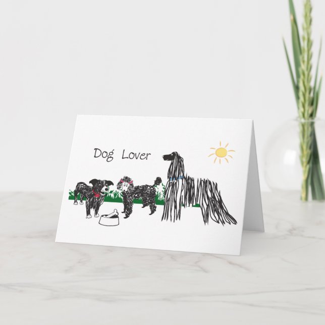 Cartão Saudação do Cachorro (Frente)