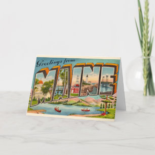 Cartão Saudação do Maine