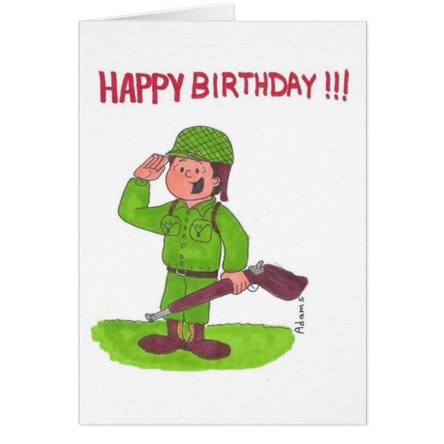 CARTÃO SAUDAÇÃO DO SOLDADO (Frente)