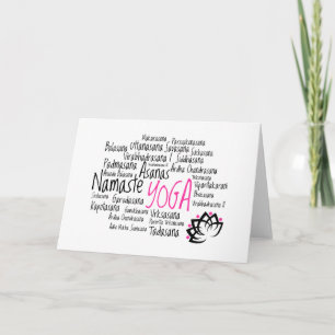 Cartão Saudação Ioga Inpsiracional